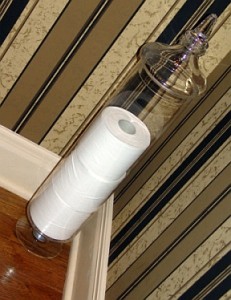 powder tp jar This glass apothecary jar stylishly stores extra TP