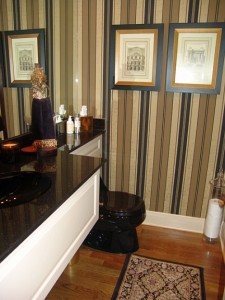 powder wallpaper after2 Wallpaper is a must for a windowless powder room
